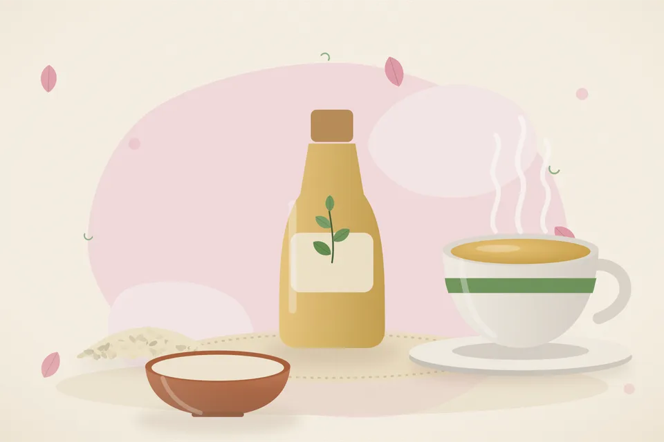 चित्र में तिल की आयुर्वेदिक रसोई की व्यवस्था।