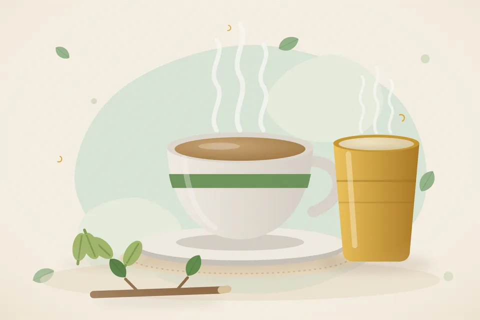 Illustrated still life with cardamom.