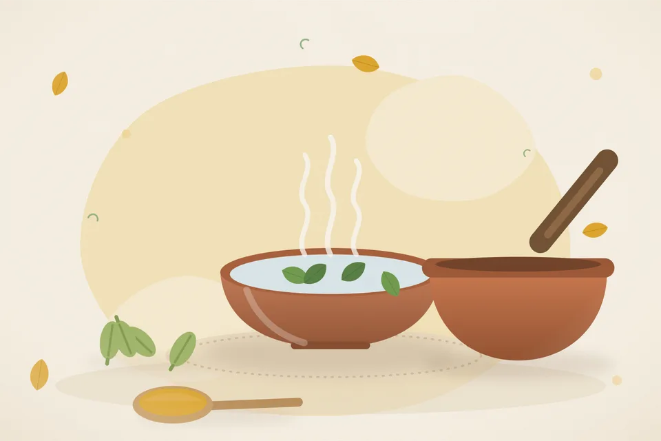 Illustrated still life with cardamom.