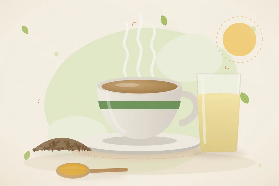 Illustrated still life with cumin seeds.