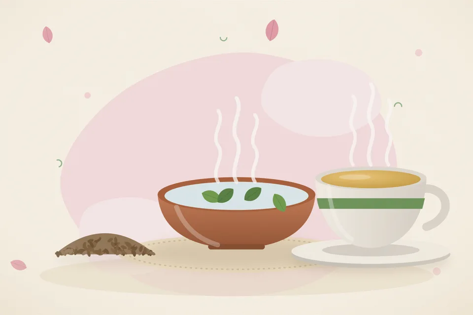 Illustrated still life with cumin seeds.