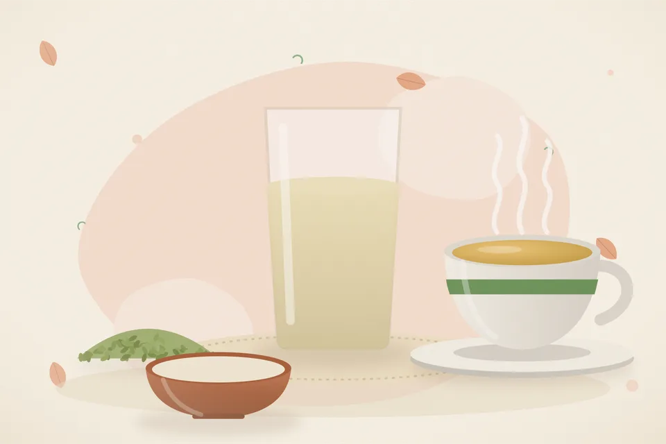 Illustrated still life with fennel seeds.