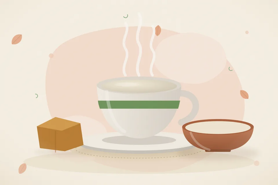 Illustrated still life with jaggery.
