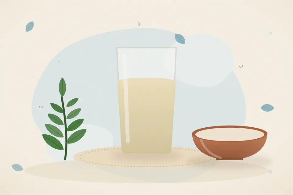 Illustrated still life with neem leaves.