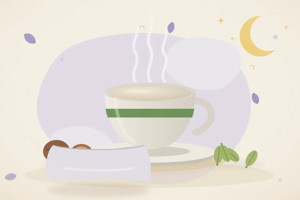 Illustrated still life with nutmeg, cardamom.