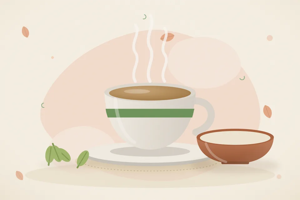 Illustrated still life with cardamom.