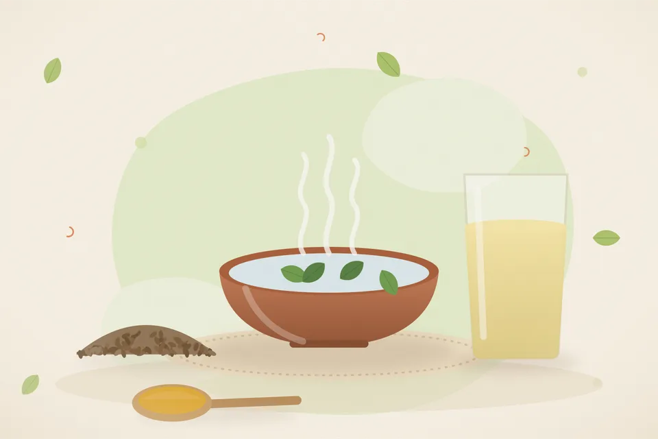 Illustrated still life with cumin seeds.