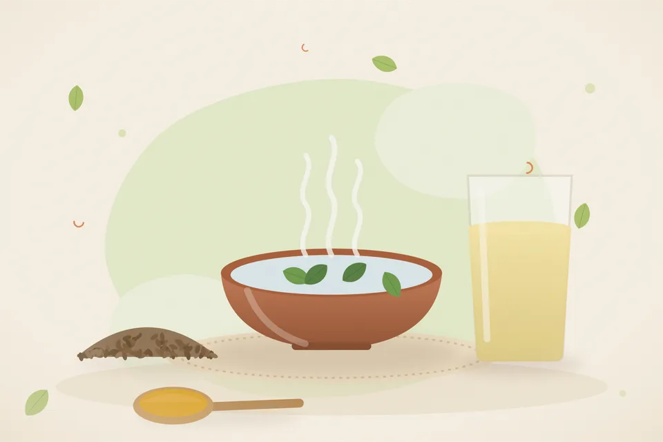 Illustrated still life with cumin seeds.