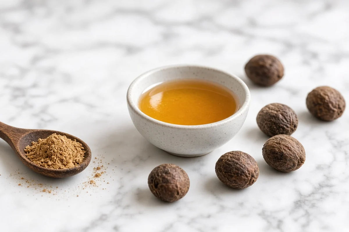 Illustrated still life with honey.